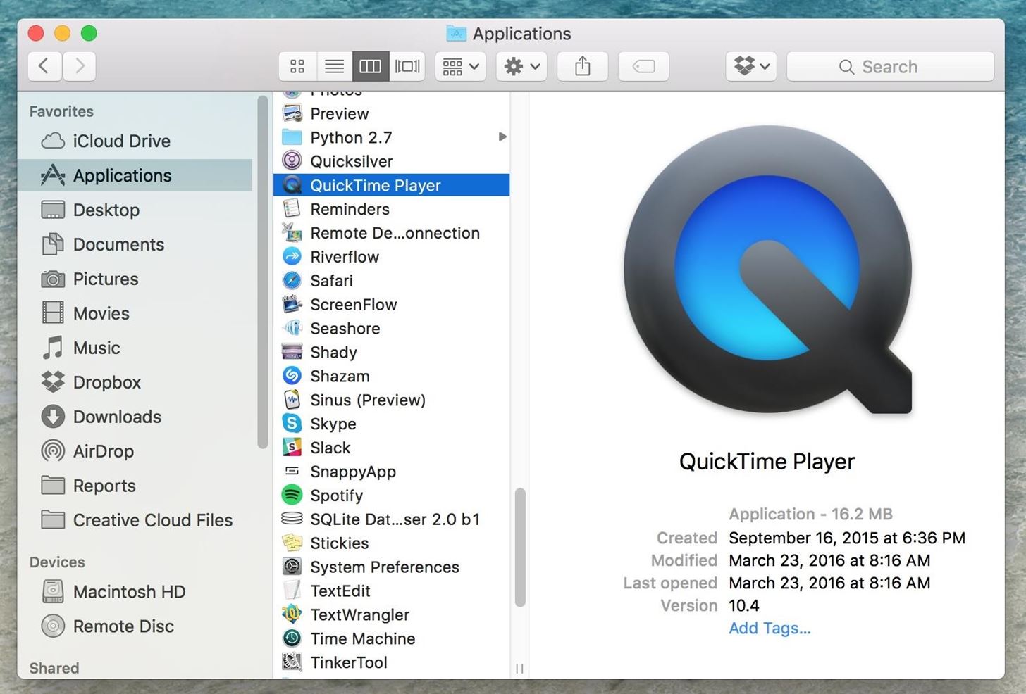 quicktime for mac vs pc
